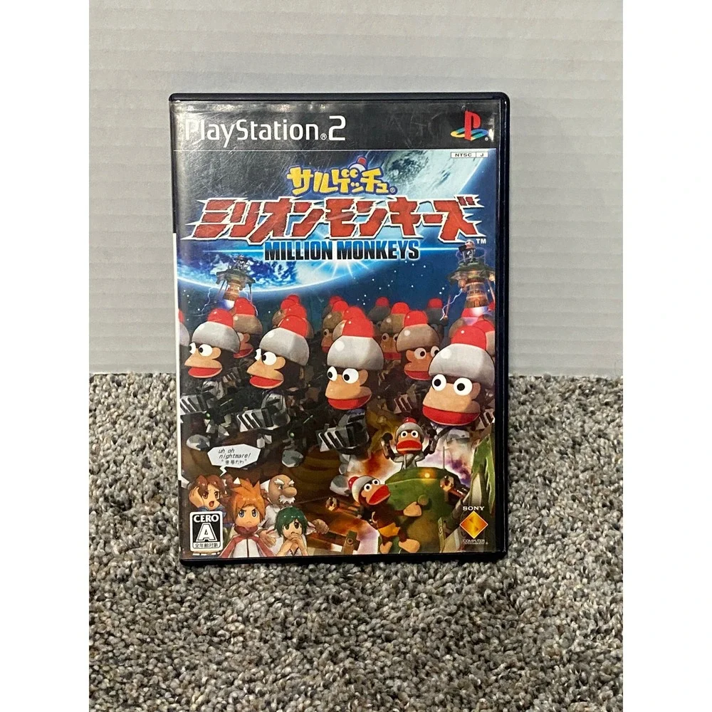 Video Game Sony PS2 Million Monkeys Ape Escape NTSC-J Black Excellent